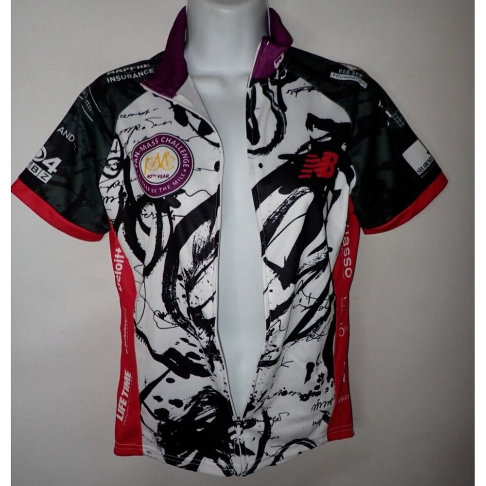 New Balance Cycling Jersey Short Sleeve PMC Pan Mass Challenge 2019 Sz Medium M - Picture 4 of 6